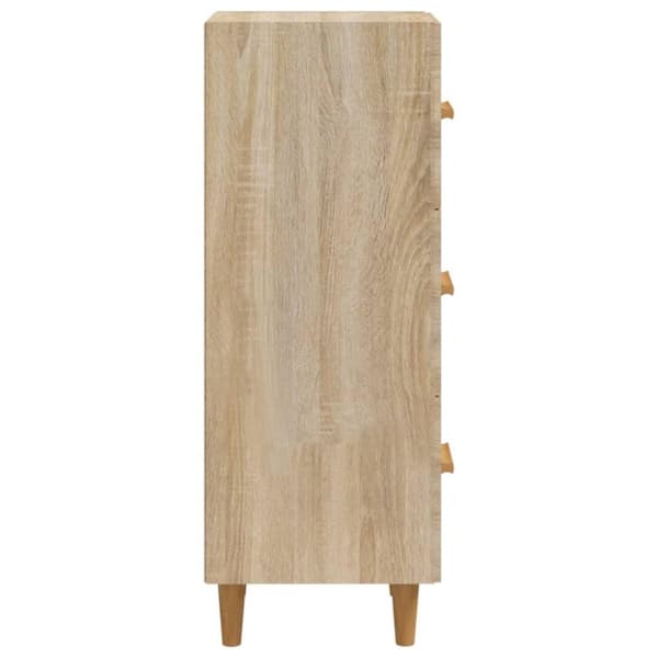vidaXL Skjenk sonoma eik 34,5x34x90 cm konstruert tre