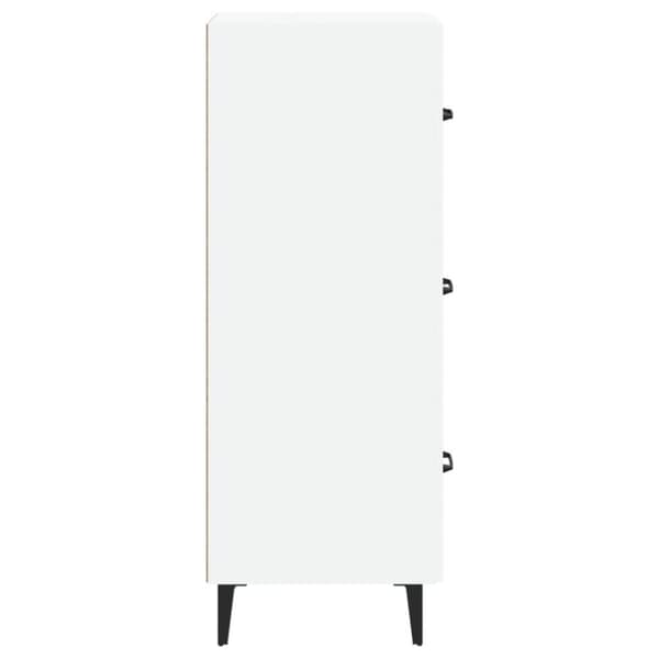 vidaXL Skjenk hvit 34,5x34x90 cm konstruert tre