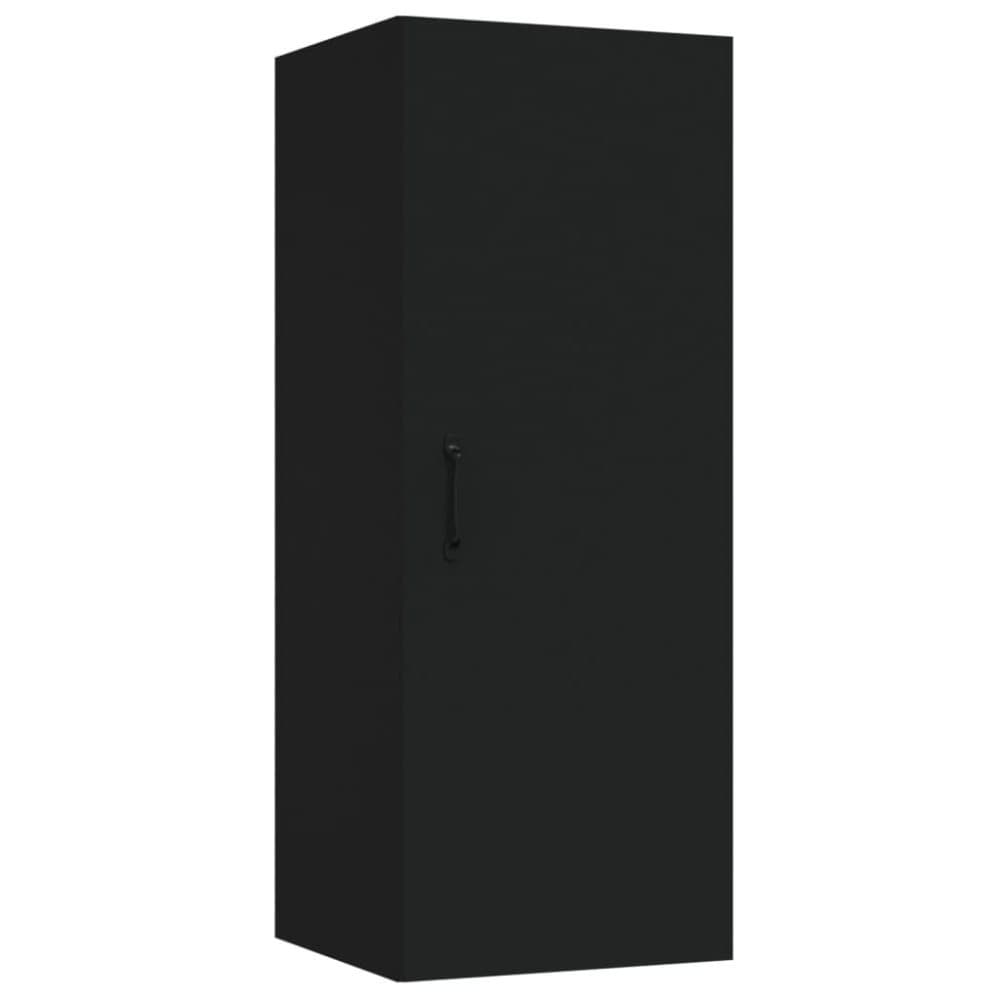 vidaXL Väggskåp svart 34,5x34x90 cm konstruerat trä