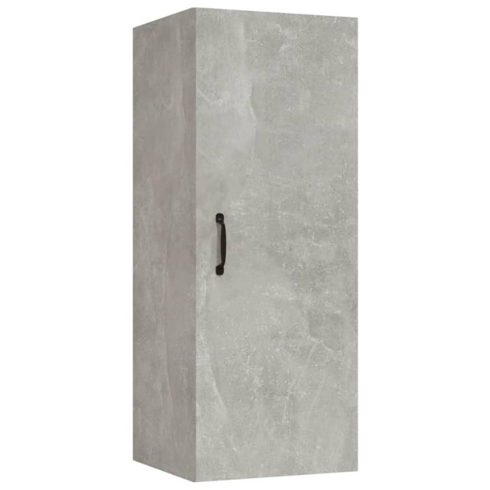 vidaXL Väggskåp betonggrå 34,5x34x90 cm konstruerat trä