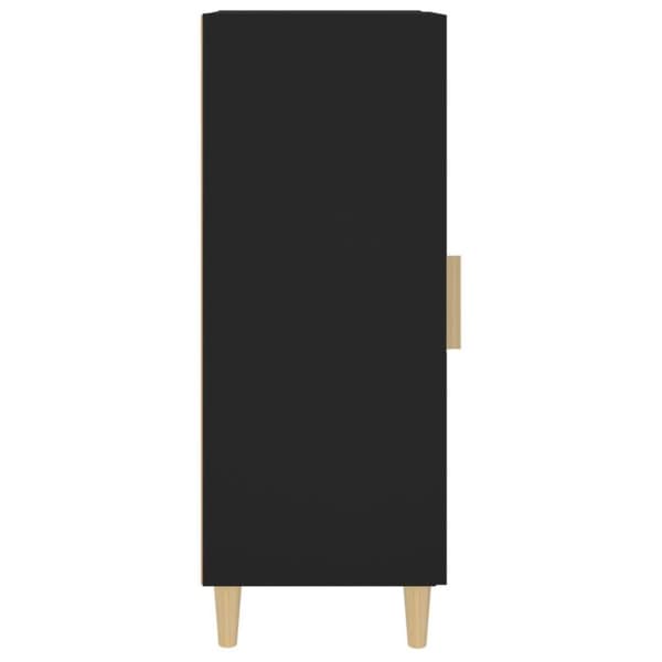 vidaXL skænk 34,5x34x90 cm konstrueret træ sort