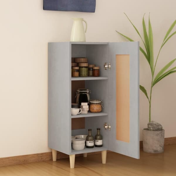 vidaXL skænk 34,5x34x90 cm konstrueret træ betongrå