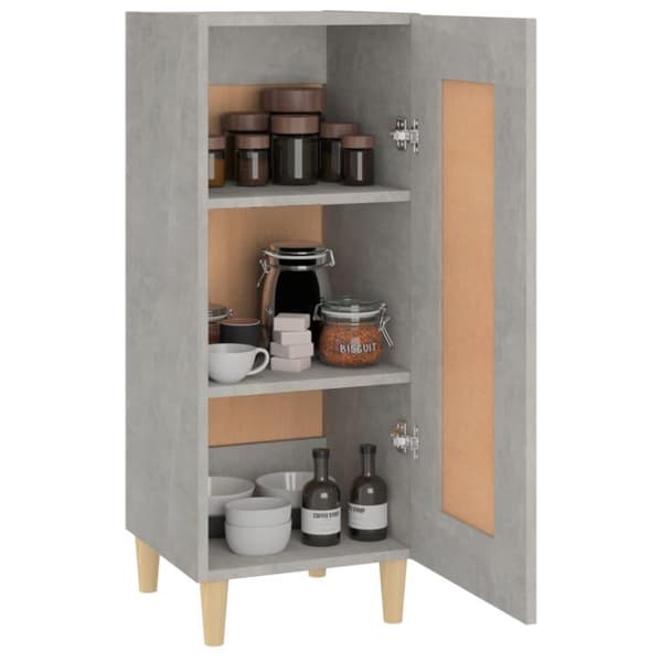 vidaXL skænk 34,5x34x90 cm konstrueret træ betongrå