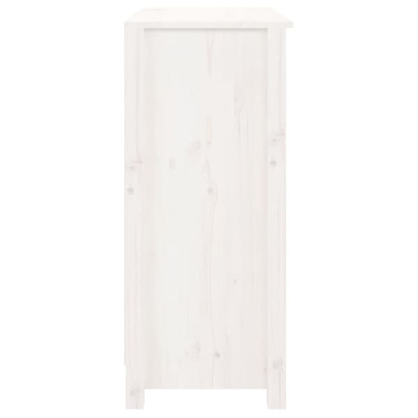 vidaXL Senkki valkoinen 70x35x80 cm täysi mänty