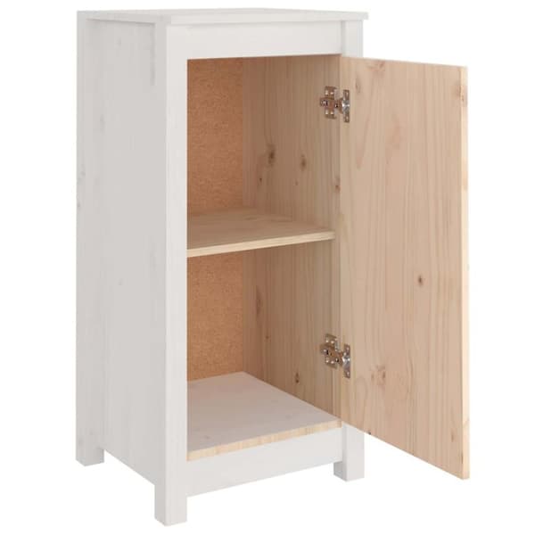 vidaXL skænke 2 stk. 40x35x80 cm massivt fyrretræ hvid