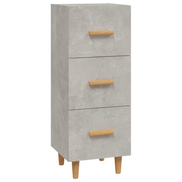 vidaXL skænk 34,5x34x90 cm konstrueret træ betongrå