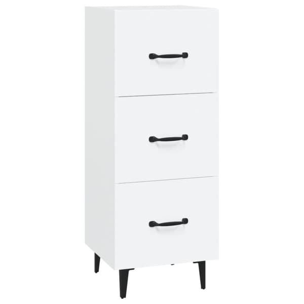 vidaXL skænk 34,5x34x90 cm konstrueret træ hvid