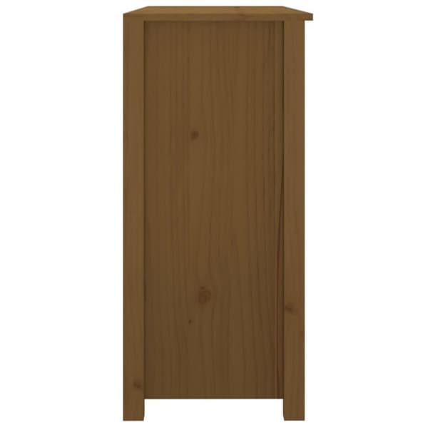 vidaXL Skjenk honningbrun 100x35x74 cm heltre furu