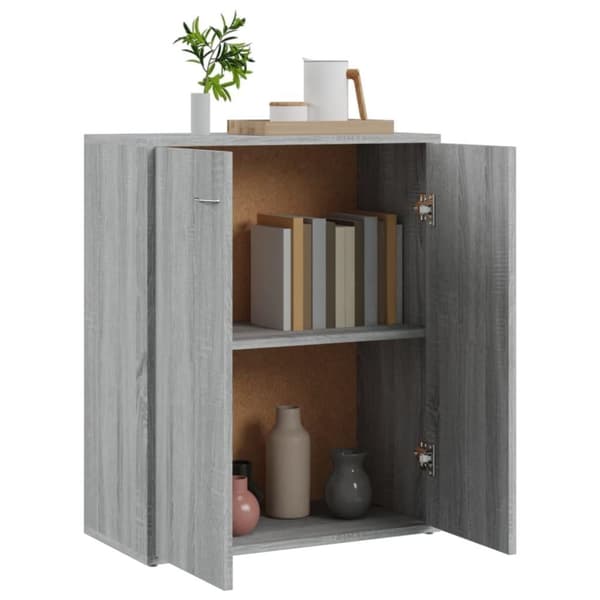 vidaXL Skjenk grå sonoma 60x30x75 cm konstruert tre