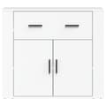 Miniatyrbilde 2 av 10: vidaXL Skjenk hvit 80x33x70 cm konstruert tre