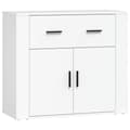 Miniatyrbilde 1 av 10: vidaXL Skjenk hvit 80x33x70 cm konstruert tre