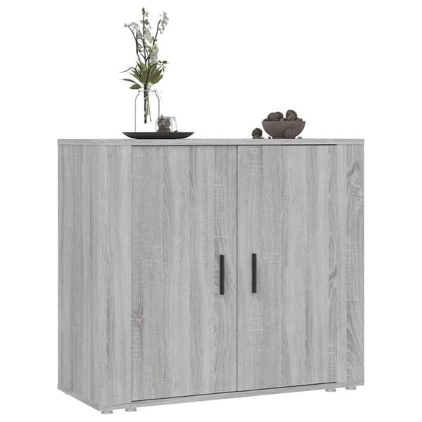 vidaXL Skåp grå sonoma 80x33x70 cm konstruerat trä