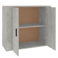 Miniatyrbilde 4 av 10: vidaXL Skjenk betonggrå 80x33x70 cm konstruert tre