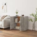 Miniatyrbilde 5 av 10: vidaXL Skjenk betonggrå 80x33x70 cm konstruert tre