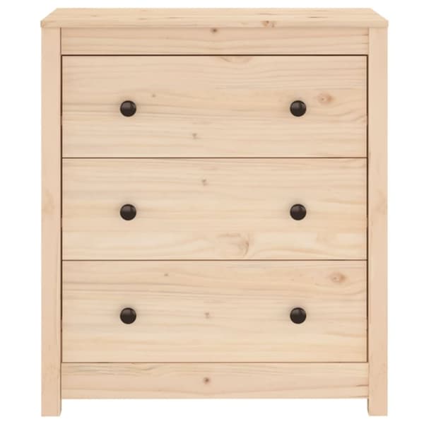 vidaXL skænk 70x35x80 cm massivt fyrretræ