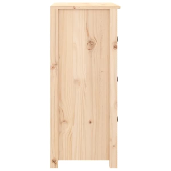 vidaXL skænk 70x35x80 cm massivt fyrretræ
