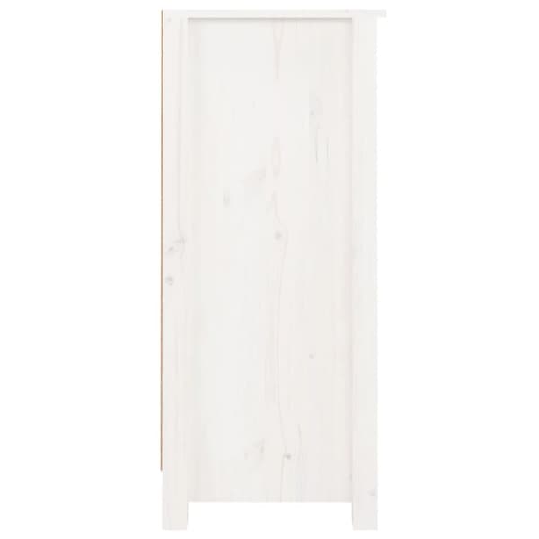 vidaXL skænke 2 stk. 40x35x80 cm massivt fyrretræ hvid
