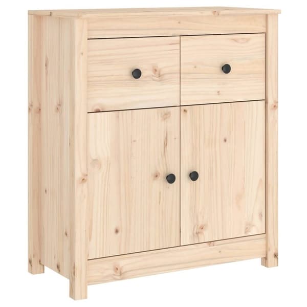 vidaXL skænk 70x35x80 cm massivt fyrretræ