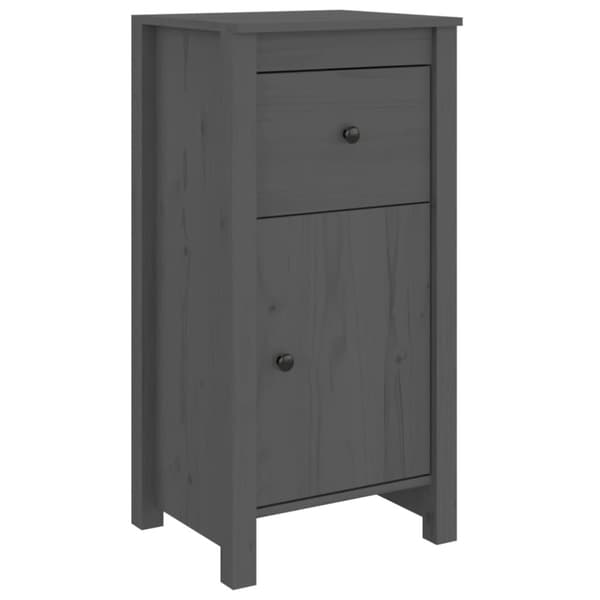 vidaXL Senkki harmaa 40x35x80 cm täysi mänty