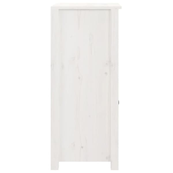 vidaXL skænke 2 stk. 40x35x80 cm massivt fyrretræ hvid
