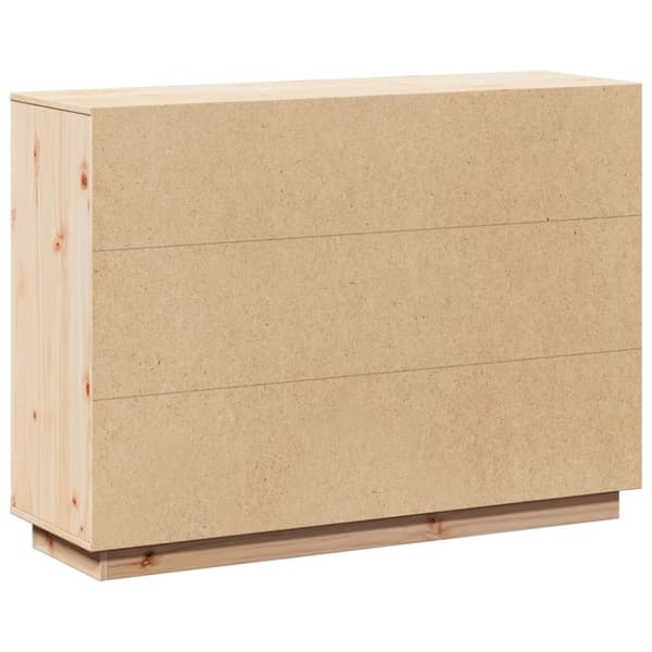 vidaXL skænk 110,5x35x80 cm massivt fyrretræ