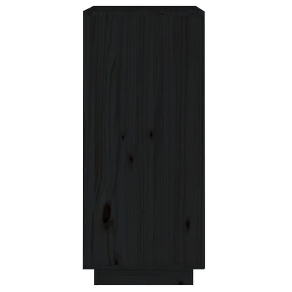 vidaXL Senkki musta 38x35x80 cm täysi mänty