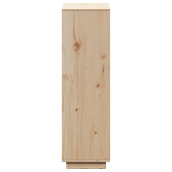 vidaXL reol 110,5x35x117 cm massivt fyrretræ