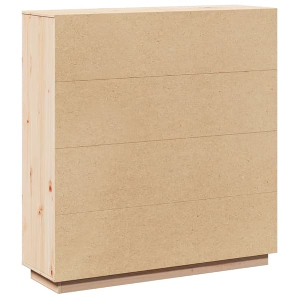 vidaXL reol 110,5x35x117 cm massivt fyrretræ