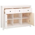 Pikkukuva 7 / 11: vidaXL Senkki valkoinen 100x35x74,5 cm täysi mänty