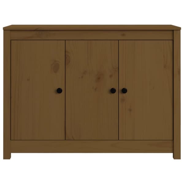 vidaXL Senkki hunajanruskea 100x35x74 cm täysi mänty