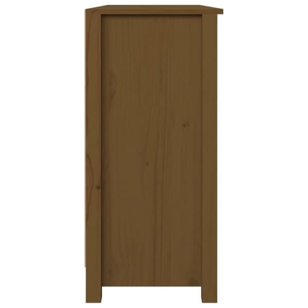 vidaXL Senkki hunajanruskea 100x35x74 cm täysi mänty