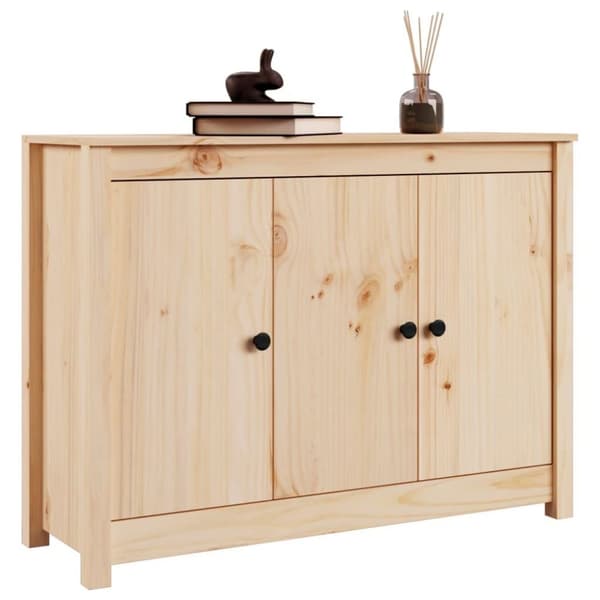 vidaXL skænk 100x35x74 cm massivt fyrretræ