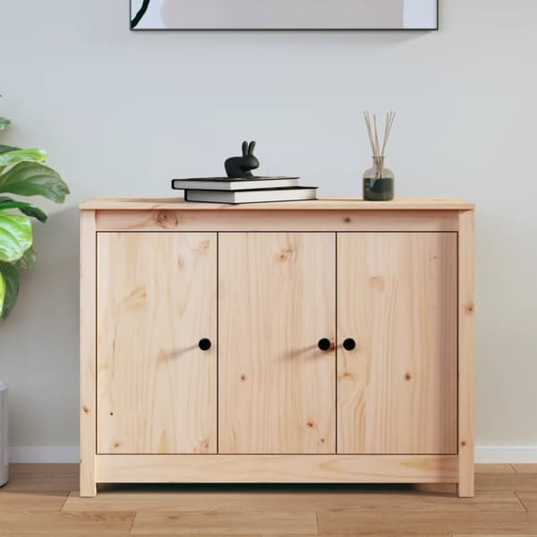vidaXL skænk 100x35x74 cm massivt fyrretræ
