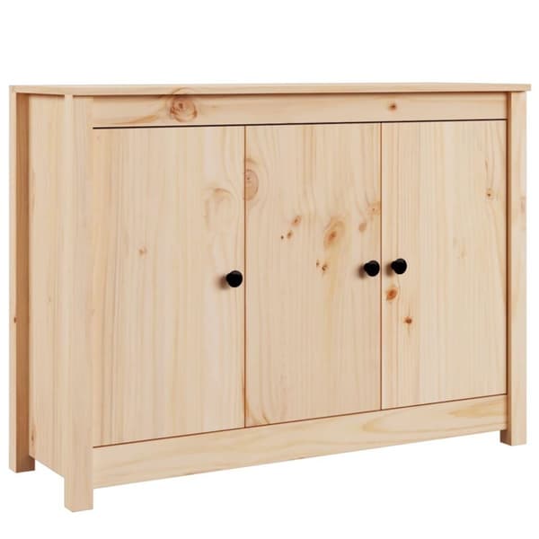 vidaXL skænk 100x35x74 cm massivt fyrretræ