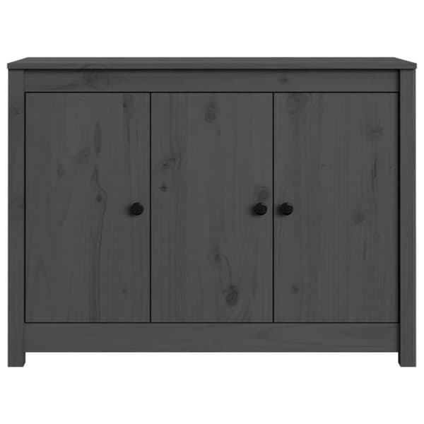 vidaXL Senkki harmaa 100x35x74 cm täysi mänty