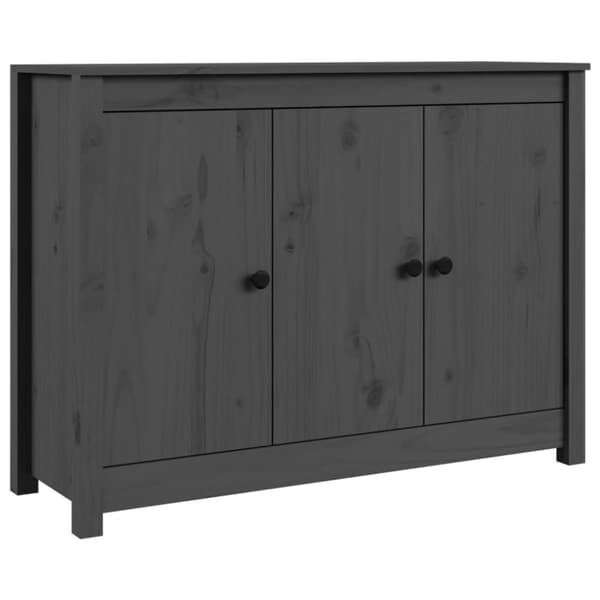 vidaXL Senkki harmaa 100x35x74 cm täysi mänty