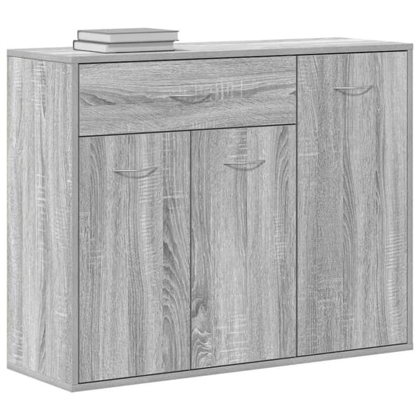 vidaXL skænk 88x30x70 cm konstrueret træ grå sonoma-eg