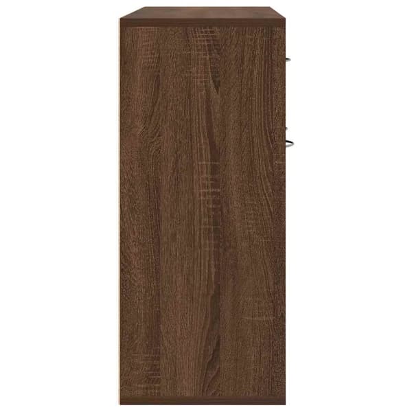 vidaXL skænk 88x30x70 cm konstrueret træ brun egetræsfarve
