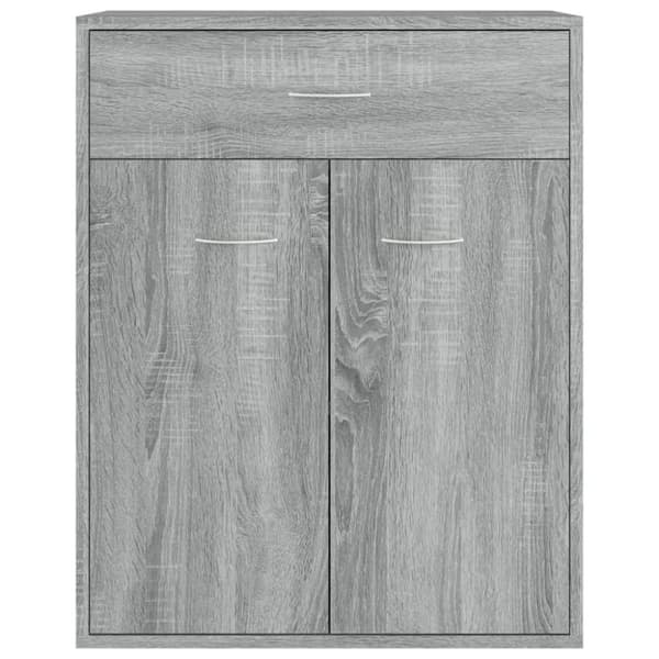 vidaXL skænk 60x30x75 cm konstrueret træ grå sonoma-eg