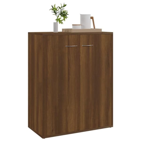 vidaXL skænk 60x30x75 cm konstrueret træ brun egetræsfarve