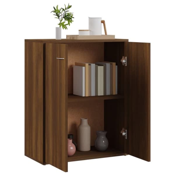vidaXL skænk 60x30x75 cm konstrueret træ brun egetræsfarve