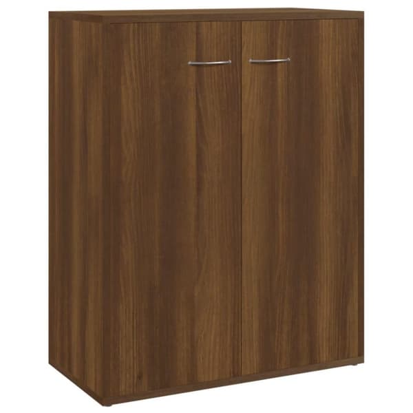 vidaXL skænk 60x30x75 cm konstrueret træ brun egetræsfarve