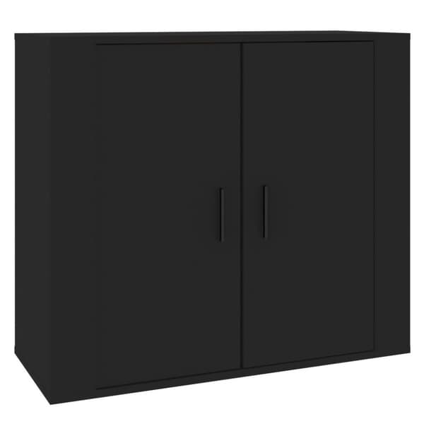 vidaXL skænk 80x33x70 cm konstrueret træ sort