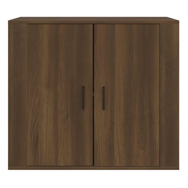 vidaXL skænk 80x33x70 cm konstrueret træ brun egetræsfarve