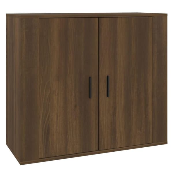 vidaXL skænk 80x33x70 cm konstrueret træ brun egetræsfarve