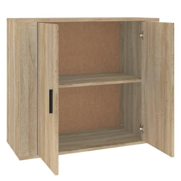 vidaXL skænk 80x33x70 cm konstrueret træ sonoma-eg