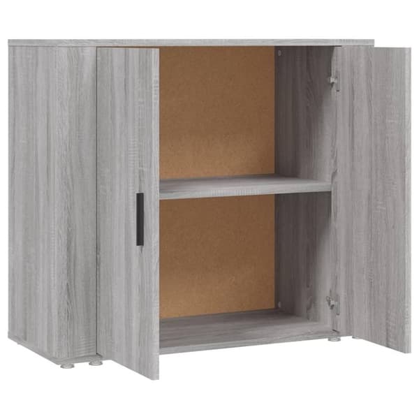 vidaXL Senkki harmaa Sonoma 80x33x70 cm tekninen puu