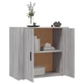 Pikkukuva 7 / 10: vidaXL Senkki harmaa Sonoma 80x33x70 cm tekninen puu