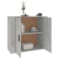 Miniatyrbillede 6 af 10: vidaXL skænk 80x33x70 cm konstrueret træ betongrå