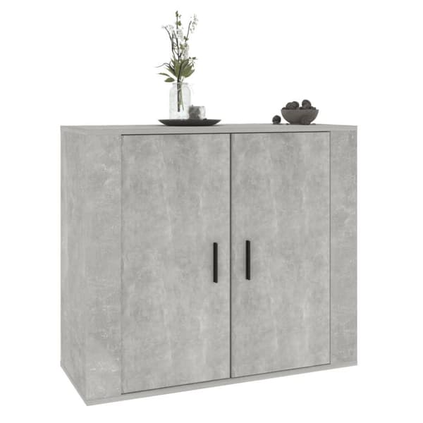 vidaXL skænk 80x33x70 cm konstrueret træ betongrå